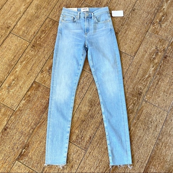 Agolde Sophie Mid Rise Skinny Ankle Jeans In Facet Size 23 - Picture 2 of 11